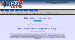 Desktop Screenshot of mazecreator.com