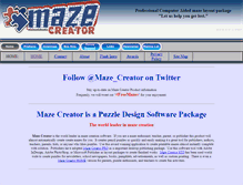Tablet Screenshot of mazecreator.com